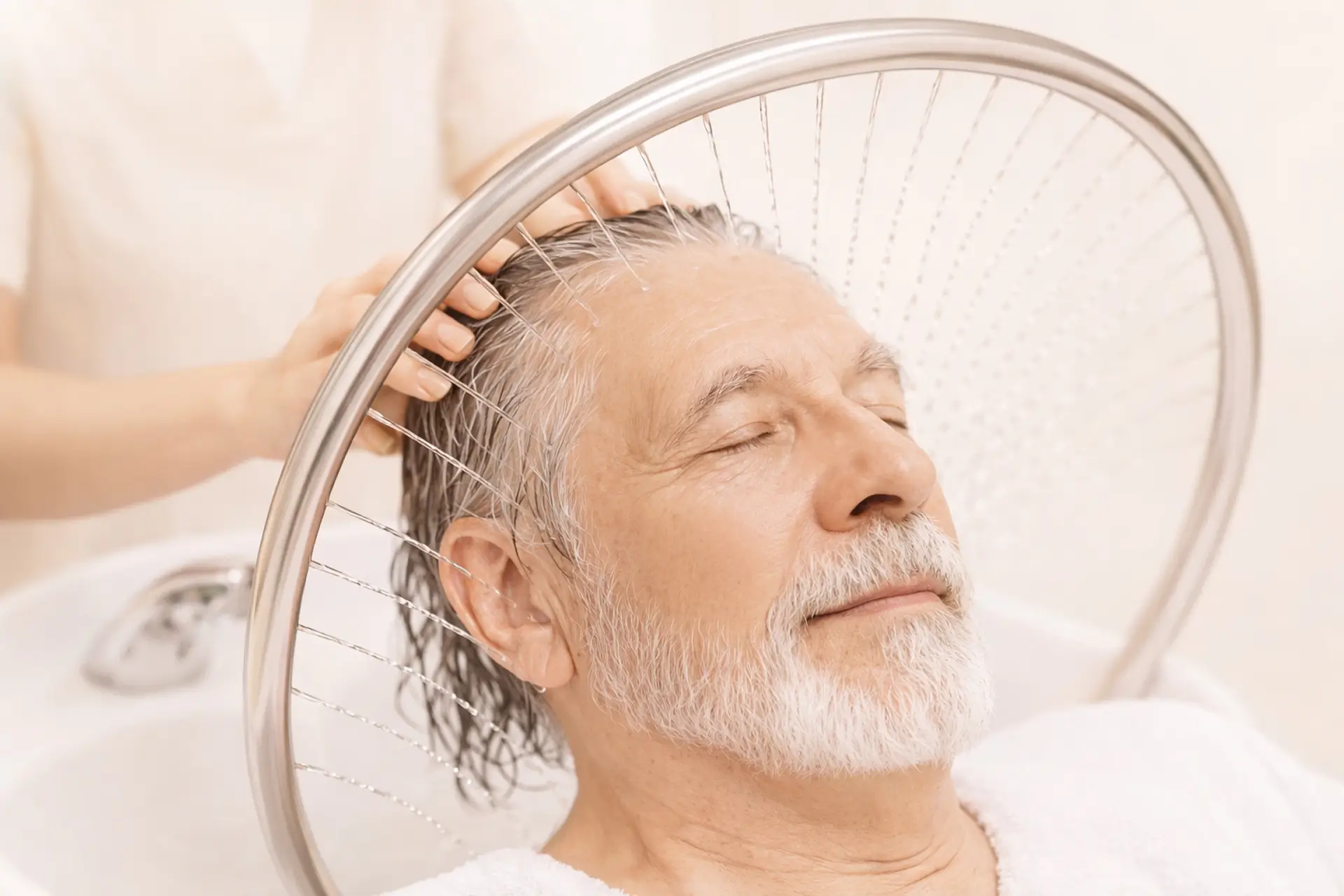 Guided head spa scalp therapy treatment at Aura Day Spa in Thunder Bay